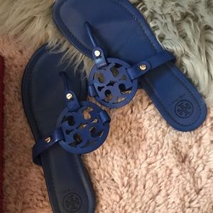 Blue Tory Burch Miller sandals